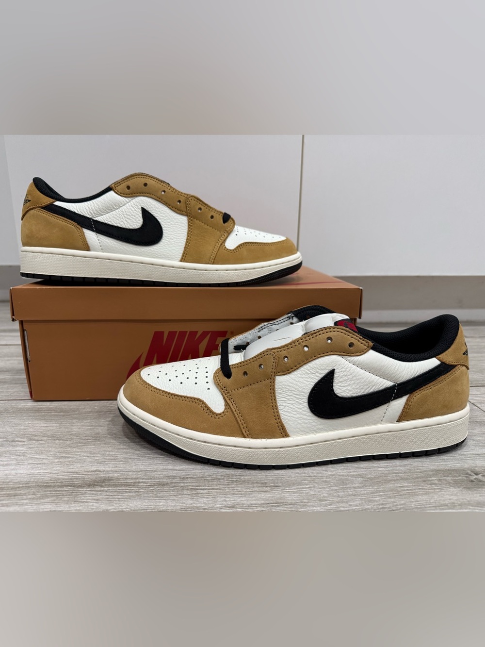 Air Jordan 1 Retro Low OG Rookie of the Year CZ0790-107 Sail Black Golden Red 12
